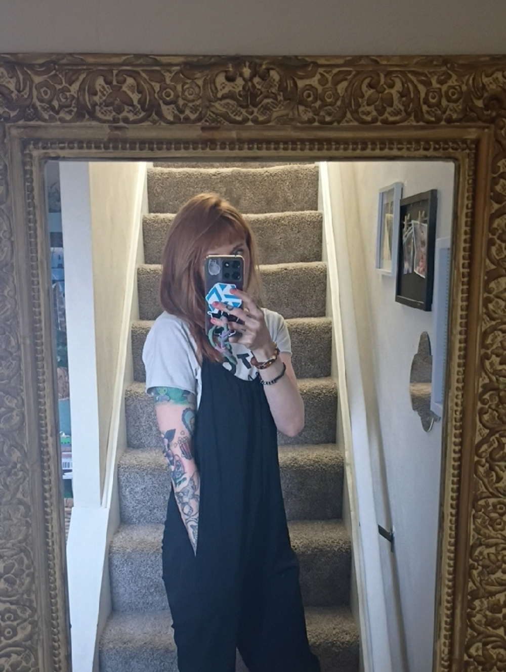 Women's Black Linen Romper